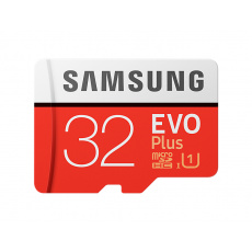 microSDHC 32GB EVO Plus + SD adaptér, Samsung microSDHC 32GB EVO Plus + SD adaptér, Samsung