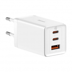 Baseus CCGP120202 GaN5 Pro Quick Nabíječka USB + 2x USB-C 65W White