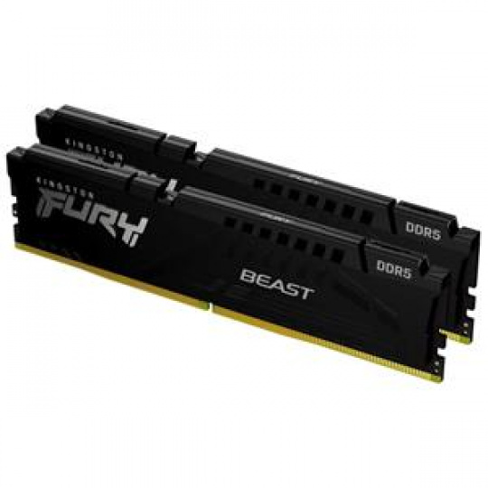 KINGSTON 128GB 5600MT/s DDR5 CL36 DIMM (Kit of 2) FURY Beast Black