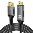 PremiumCord DisplayPort 1.4 na HDMI2.1 kabel pro rozlišení 8K@60Hz,4K@144Hz, 2m