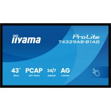 43" iiyama T4329AS-B1AG1:IPS,4K UHD,Android,24/7 43" iiyama T4329AS-B1AG1:IPS,4K UHD,Android,24/7