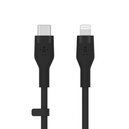 Belkin kabel USB-C na LTG_silikon, 1M, černý