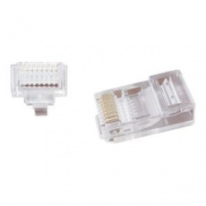 GEMBIRD Univerzální průchozí modulární UTP konektor 8P8C, 50 ks v balení GEMBIRD Univerzální průchozí modulární UTP konektor 8P8C, 50 ks v balení