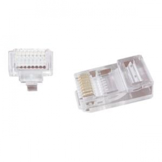GEMBIRD Univerzální průchozí modulární UTP konektor 8P8C, 50 ks v balení
