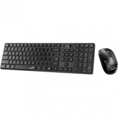 Genius SlimStar 8250 Set klávesnice a myši, bezdrátový, CZ+SK layout, Bluetooth, 2,4GHz, USB, Copilot, černý Genius SlimStar 8250 Set klávesnice a myši, bezdrátový, CZ+SK layout, Bluetooth, 2,4GHz, USB, Copilot, černý