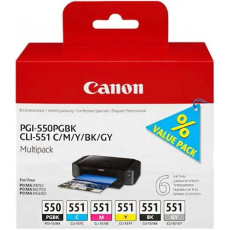 Canon PGI-550 + CLI-551 C/M/Y/BK/GY  Multi pack
