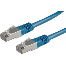 Patchkabel S/FTP,Cat6,2xRJ45, 0,5m modrý