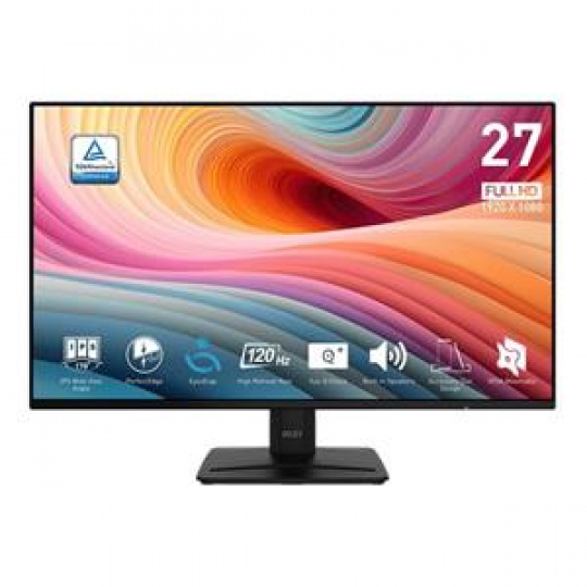 MSI monitor PRO MP271A E2, 27" IPS/1920 x 1080 (FHD)/120Hz/1ms/DP/HDMI/D-Sub/černá