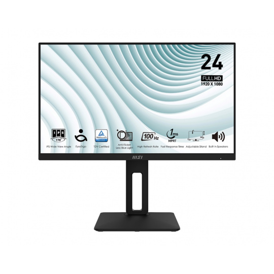 MSI Pro/MP242AP/23,8"/IPS/FHD/100Hz/1ms/Black/2R