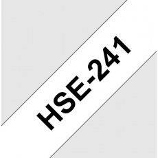 HSE241 smršťovací bužírka, bílá/černá, šíře 17,7mm HSE241 smršťovací bužírka, bílá/černá, šíře 17,7mm