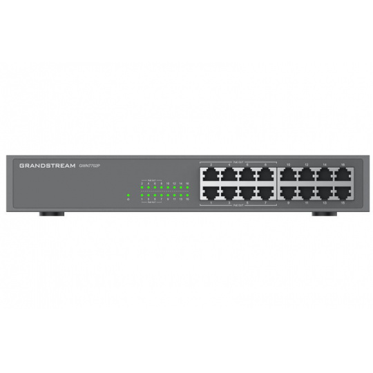 Grandstream GWN7702P Unmanaged Network Switch 16 portů / 8 PoE out