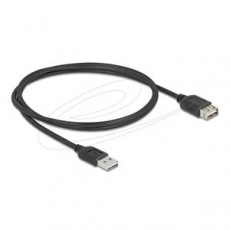 Delock USB 2.0 prodlužovací kabel EASY USB Type-A samec na EASY USB Type-A samice 1 m, černý Delock USB 2.0 prodlužovací kabel EASY USB Type-A samec na EASY USB Type-A samice 1 m, černý