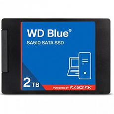 WD BLUE SSD 3D NAND WDS200T5B0A 2TB SA510 SATA/600, (R:560, W:520MB/s), 2.5"