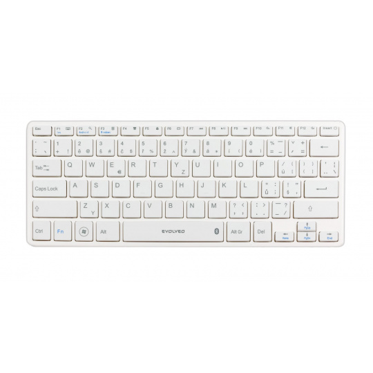 EVOLVEO WK29W/Bezdrátová Bluetooth/CZ layout/Bílá
