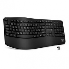 CONNECT IT FOR HEALTH Ergonomická klávesnice, bezdrátová, USB 2.4GHz, CZ + SK verze, ČERNÁ CONNECT IT FOR HEALTH Ergonomická klávesnice, bezdrátová, USB 2.4GHz, CZ + SK verze, ČERNÁ
