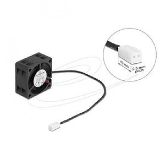 Delock Axiální ventilátor: 5 V DC, 40 x 40 x 20 mm, černý Delock Axiální ventilátor: 5 V DC, 40 x 40 x 20 mm, černý