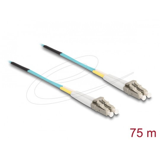 Delock Optický kabel LC Duplex na LC Duplex, multimód, OM3, 75 m Delock Optický kabel LC Duplex na LC Duplex, multimód, OM3, 75 m