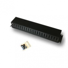 DATACOM 19" vyvazovací panel 2U jednostranná plastová lišta, černý DATACOM 19" vyvazovací panel 2U jednostranná plastová lišta, černý