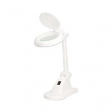 Nedis MAGLE1WT - Zvětšovací stolní lampa| Čočka: 3 + 12 Diopter | 6500 K | 6 W | 400 lm | Bílá