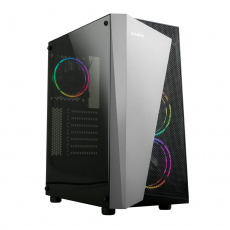case Zalman miditower S4 Plus, ATX/mATX/Mini-ITX, bez zdroje, 3× RGB ventilátor, USB3.0, černá case Zalman miditower S4 Plus, ATX/mATX/Mini-ITX, bez zdroje, 3× RGB ventilátor, USB3.0, černá