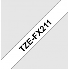 TZE-FX211, bílá / černá, 6mm TZE-FX211, bílá / černá, 6mm