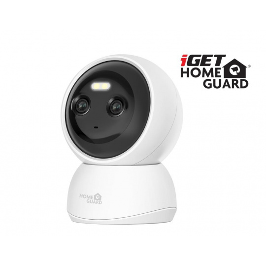 iGET HGWIP222 - WiFi Dual Lens 2K IP kamera s LED + IR nočním viděním, zvuk, otočná, CZ aplikace