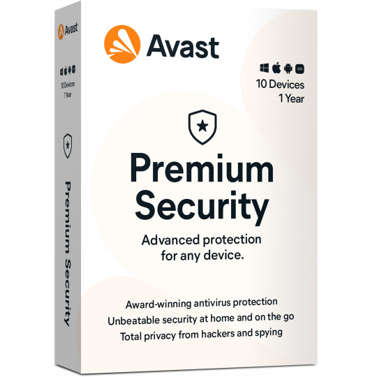 Avast Premium Security MD, up to 10 connections 1Y
