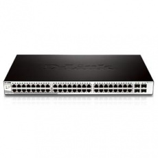 D-Link DGS-1210-52/E L2/L3 Smart+ switch, 48x GbE, 4x RJ45/SFP, fanless D-Link DGS-1210-52/E L2/L3 Smart+ switch, 48x GbE, 4x RJ45/SFP, fanless