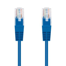 Kabel C-TECH patchcord Cat5e, UTP, modrý, 0,5m Kabel C-TECH patchcord Cat5e, UTP, modrý, 0,5m