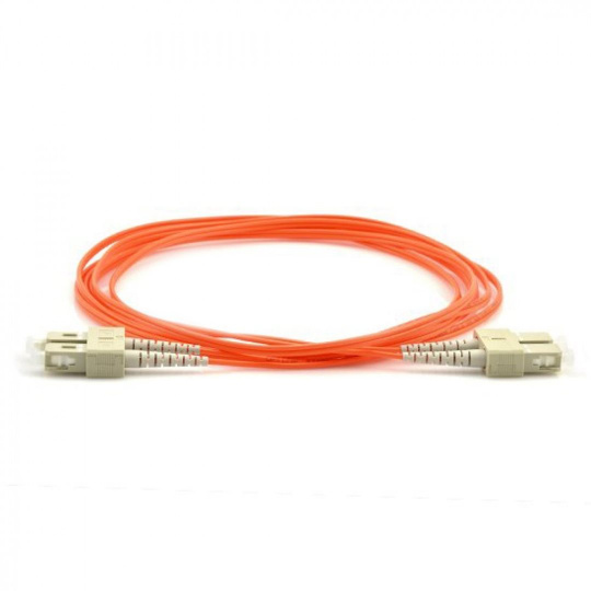 Optický patch cord duplex  SC-SC 50/125 1m MM OM4