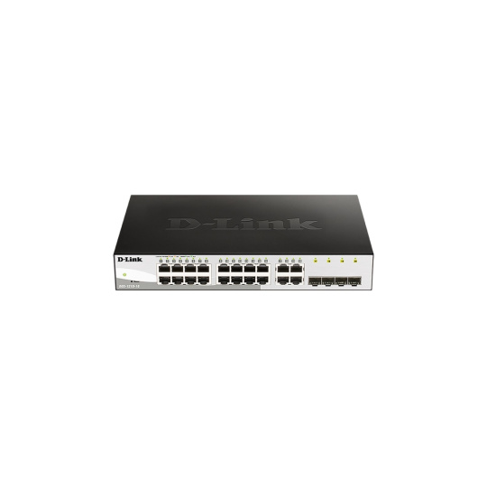 D-Link DGS-1210-16, 16-port 10/100/1000 Gigabit Smart Switch including 4 Combo 1000BaseT/SFP