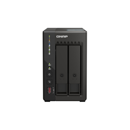 QNAP TS-253E-8G (4core 2,6GHz, 8GB RAM, 2x SATA, 2x M.2 NVMe slot, 2x HDMI 4K, 2x 2,5GbE, 4x USB)