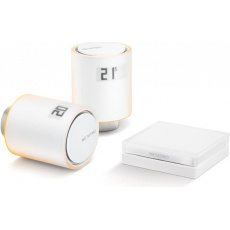 Netatmo Radiator Valves starter pack - Sada 2x termostatická bezdrátová hlavice+Relé+přislušenství Netatmo Radiator Valves starter pack - Sada 2x termostatická bezdrátová hlavice+Relé+přislušenství