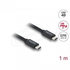 Delock Koaxiální kabel USB 40 Gbps USB PD 3.1 240 W 1 m