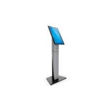 Elo Wallaby Self-Service Floor Stand top with Meisong label and receipt printer, black (note: complete self-service floor stand re Elo Wallaby Self-Service Floor Stand top with Meisong label and receipt printer, black (note: complete self-service floor stand re