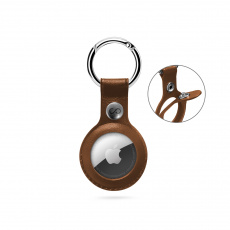 Epico Leather Case for AirTag - hnědá Epico Leather Case for AirTag - hnědá