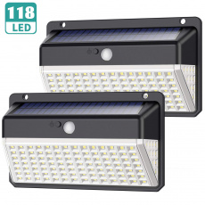 Venkovní solární LED světlo s pohybovým senzorem D118 Venkovní solární LED světlo s pohybovým senzorem D118