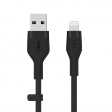 Belkin kabel USB-A na LTG_silikon, 1M, černý Belkin kabel USB-A na LTG_silikon, 1M, černý