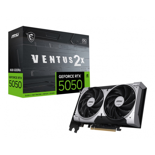 MSI GeForce RTX 5050 VENTUS 2X/OC/8GB/GDDR6 MSI GeForce RTX 5050 VENTUS 2X/OC/8GB/GDDR6
