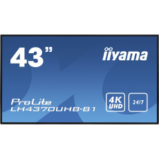 43" iiyama LH4370UHB-B1: VA, 4K UHD, 700cd/m2, 24/7, LAN, Android 9.0, černý 43" iiyama LH4370UHB-B1: VA, 4K UHD, 700cd/m2, 24/7, LAN, Android 9.0, černý
