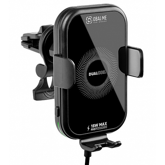 OBAL:ME GravCharger Bezdrátový Nabíjecí Držák do Auta 15W Black OBAL:ME GravCharger Bezdrátový Nabíjecí Držák do Auta 15W Black