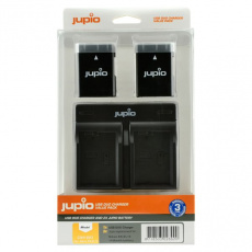 Set Jupio 2x EN-EL14(A) 1100mAh + USB duální nabíječka Set Jupio 2x EN-EL14(A) 1100mAh + USB duální nabíječka