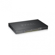 Zyxel GS1920-24HPv2, 28 Port Smart Managed PoE Switch 24x Gigabit Copper PoE and 4x Gigabit dual pers., hybird mode, sta