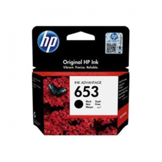 HP 653 Black Original Ink Advantage Cartridge