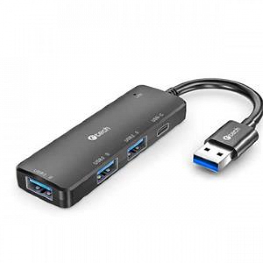 C-TECH HUB USB, UHB-U3-AC, 1x USB-A 3.0, 2x USB-A 2.0,1x USB-C, černá C-TECH HUB USB, UHB-U3-AC, 1x USB-A 3.0, 2x USB-A 2.0,1x USB-C, černá