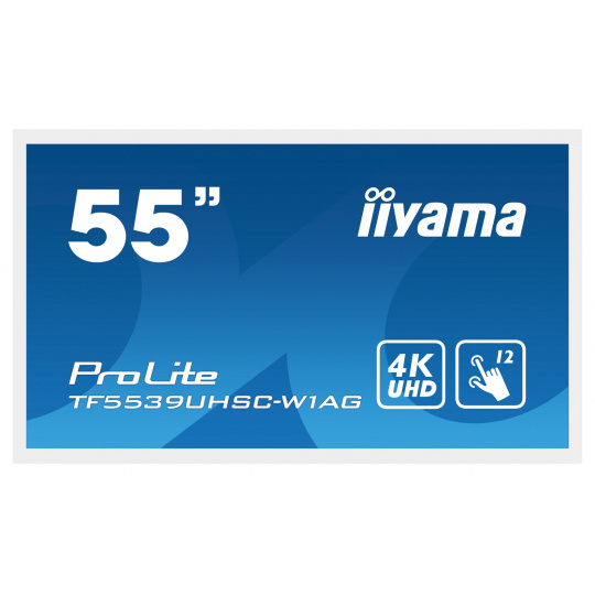 55" iiyama TF5539UHSC-W1AG:IPS, 4K,500cd/m2, 24/7