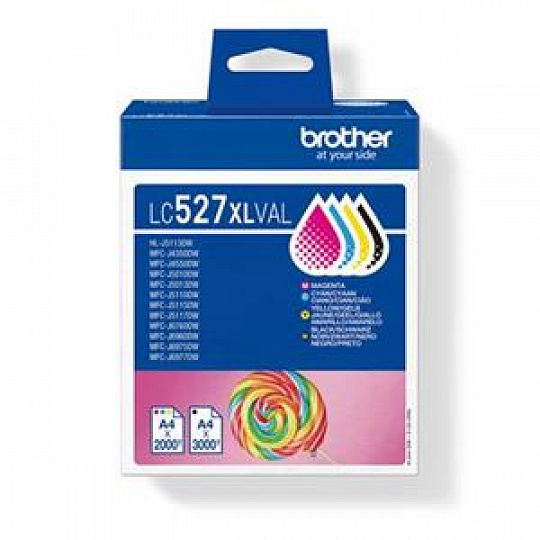 Brother LC527XLVAL (inkoust sada, 2000/3000 str.) Brother LC527XLVAL (inkoust sada, 2000/3000 str.)