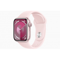 Apple Watch S9/45mm/Pink/Sport Band/Light Pink/-S/M Apple Watch S9/45mm/Pink/Sport Band/Light Pink/-S/M