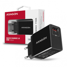 AXAGON ACU-QC19, QUICK nabíječka do sítě, 1x port Quick Charge 3.0, AFC/FCP/SMART, 19W AXAGON ACU-QC19, QUICK nabíječka do sítě, 1x port Quick Charge 3.0, AFC/FCP/SMART, 19W