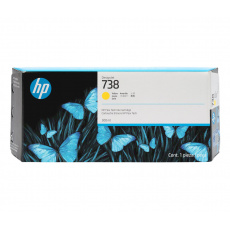 HP 738 žlutá inkoustová kazeta (300ml), 676M8A HP 738 žlutá inkoustová kazeta (300ml), 676M8A